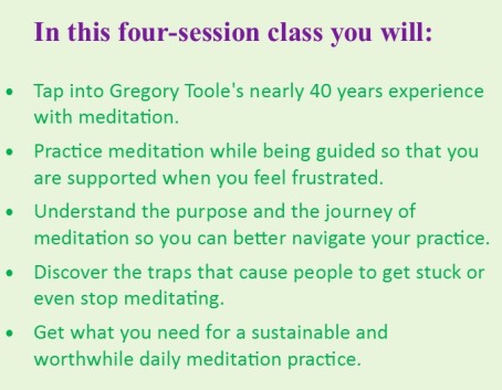 what you get box - meditation course